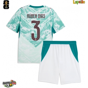 Portugali Ruben Dias #3 Vieraspaita Lapsille MM-kisat 2026 Lyhythihainen (+ shortsit)
